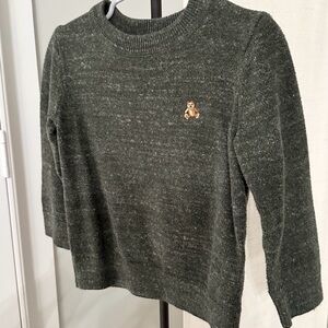 Gap Kids Toddler Long Sleeve Heather Green Crewneck Sweater Top 2T